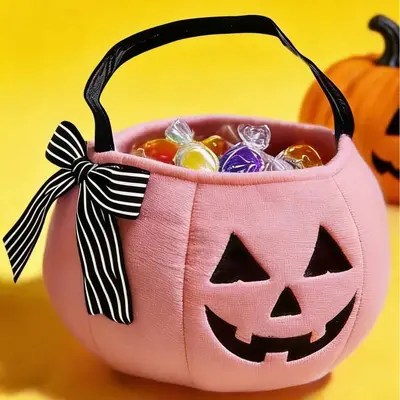 Halloween Bow Embroidered Candy Bag for Children - 3