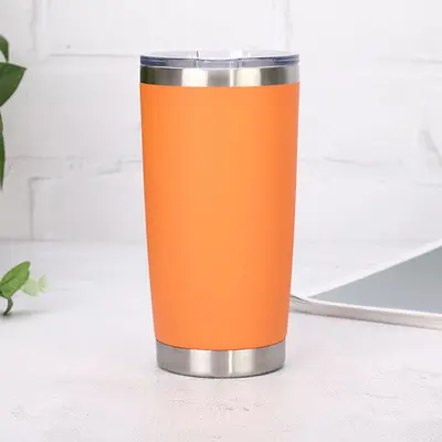 Vakumlu Paslanmaz Çelik Araba Bardağı, 20oz, Yalıtımlı, Buz Bardağı - 13