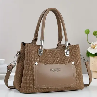 Simple Elegant Women's Shoulder Bag, Large Capacity, for Commuting - 4