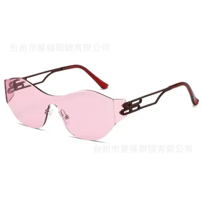 2025 rahmenlose einteilige Sonnenbrille für Herren und Damen - 5