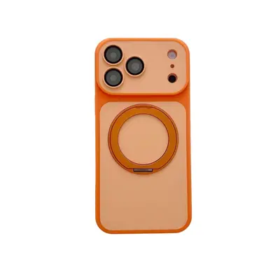 iPhone 18 Pro Max kılıfı, manyetik ständer, yumuşak doku, çift renk