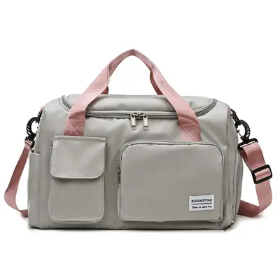 Großhandel neue Trend Sporttaschen für Männer und Frauen, Fitness Taschen mit Trocken- und Nassbereich, Schwimmen Oxford Stoff tragbar mit Schultergurten Reisetaschen - 8