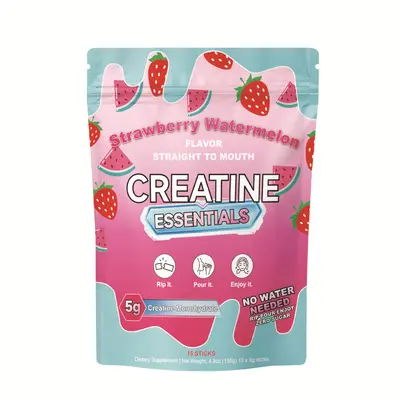 Creatine Monohydrate 即食肌酸粉5g每条零糖便携条装源头工厂oem