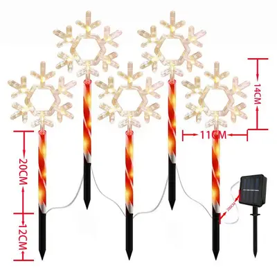 Christmas Snowman LED Ground Stake Light for Garden - 7