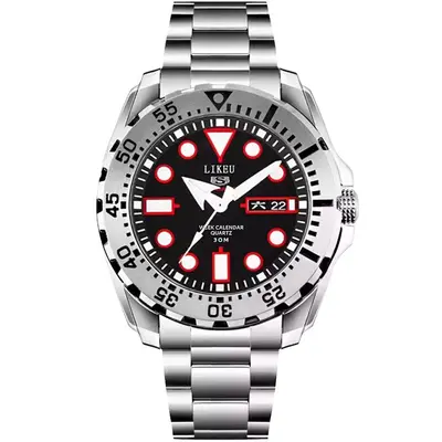Seiko No. 5 erkek kol saati parlak su geçirmez çift takvim su hayalet dalış saati erkek saati ortaokul öğrencisi quartz saat