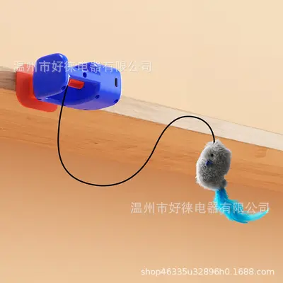 Door-Hanging Cat Yo-Yo Ball and Smart Electric Cat Teaser Wand - 9