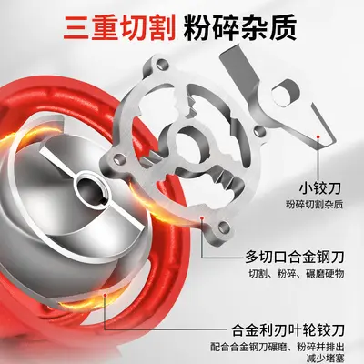 Cutting-Type Sewage and Sludge Pump, 220V Septic Tank Pump, 380V Submersible - 3