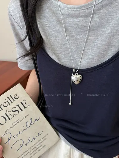 Moonlight white water drop pendant necklace - 8