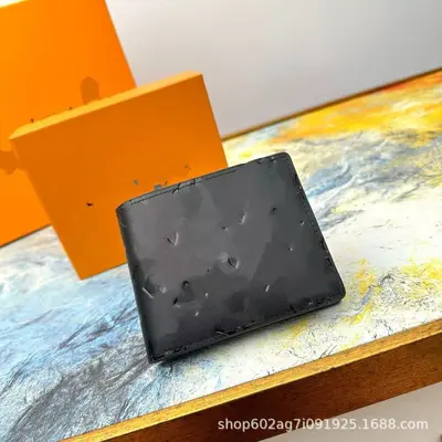Erkek Kısa Deri Cüzdan, Çok Kartlıklı İki Katlı Klasik Model - 4