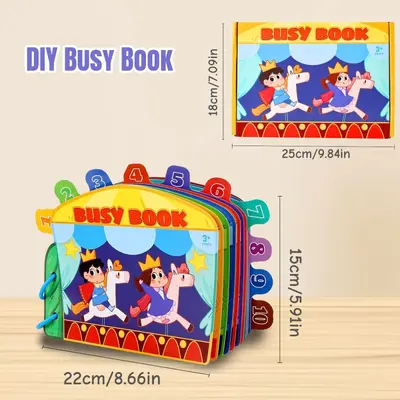 Digital Cognition Quiet Book, Early Education, Hand-Eye Coordination - 7