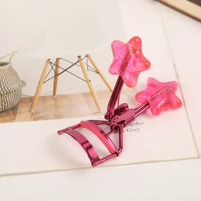 Curly long-lasting lash curler electroplated five-pointed star lash curler beginner all-in-one portable makeup lash curler - 9