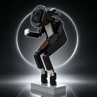 Michael MJ MOC Süs Modeli LEGO Küçük Parça Uyumlu Yapı Blokları Seti