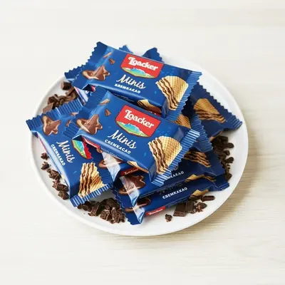 Loacker gofret küçük paket 10 g fındık vanilya çikolata - 9