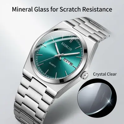 Neue Modell Uhr Exportschlager wasserdicht Nachtsicht Kalender Herrenarmbanduhr Business Edelstahl hochwertig trendige Quarz-Armbanduhr