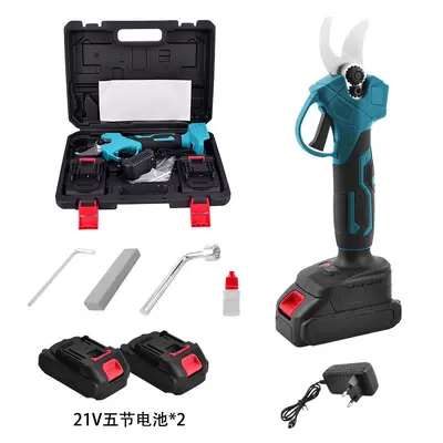 Rechargeable Lithium Electric Pruning Shears, Portable Garden and Fruit Tree Pruner - 10