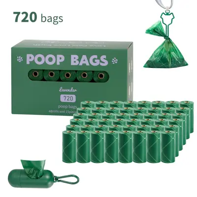 Biodegradable Pet Waste Bags with Dispenser, Boxed