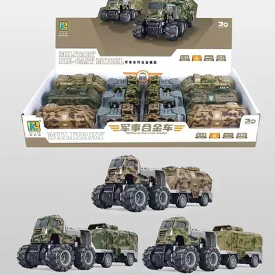 Children's Alloy Front Loader Toy Model, Pull-Back - 5
