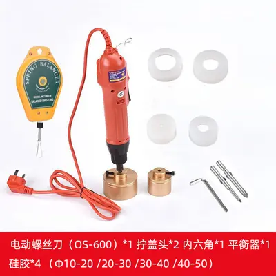 Electric bottle capping machine for glass bottles - 7