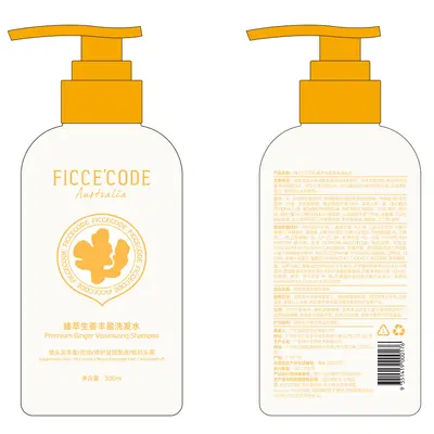 FICCECODE Feishikou Ingwer-Shampoo-Set, Volumen und Anti-Fett - 5