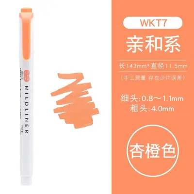 Zebra WKT7 Highlighter Set, Pastel Colors - 12