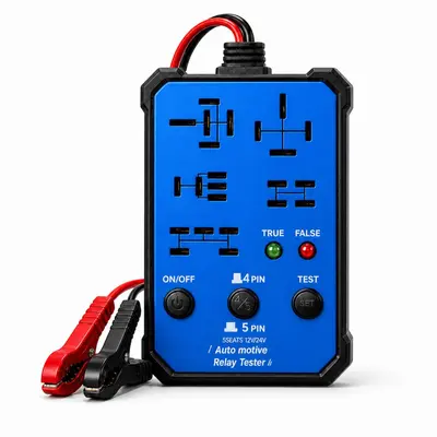 Car Relay Tester, 4-Pin and 5-Pin Relay Analyzer, 12V - 9