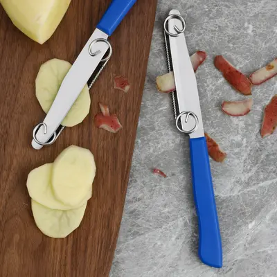 Multifunktionales Fruchtmesser, Gemüseschäler, Federschneider - 3