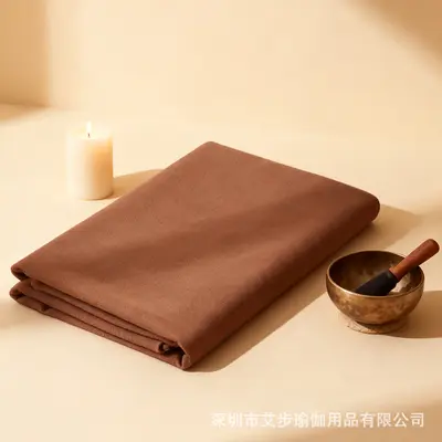 Iyengar-Yogadecke, Meditationsdecke, doppelseitiger Wollstoff, wärmende Überdecke - 10