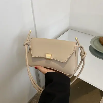Kadın Tek Omuz Çapraz Çanta, Minimalist Baget Çanta, Sonbahar Modeli - 9