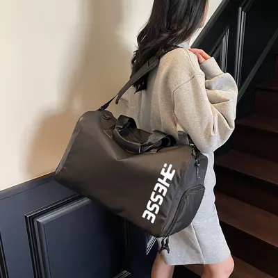 Short-distance travel bag, large-capacity travel carry-on bag for men and women, dry and wet separation, sports cycling