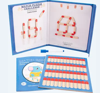Magnetic Letter Recognition Book with Book Clip, Children's Educational Toy - 12