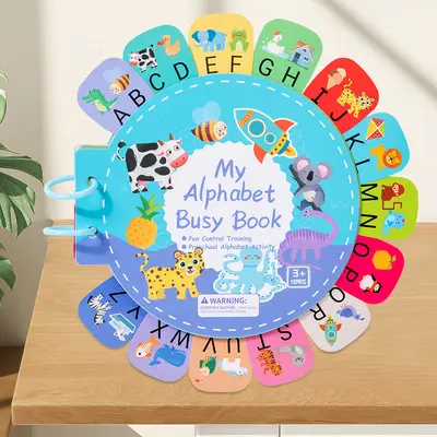 Children's English Alphabet Quiet Sticker Book - 7