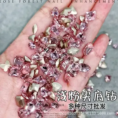 Irregular Heart-Shaped Long Octagonal Earrings, Sparkling Diamond Look
