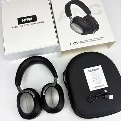 PX71ANC Over-Ear Bluetooth-Kopfhörer mit echter Geräuschunterdrückung, Metalllack - 7