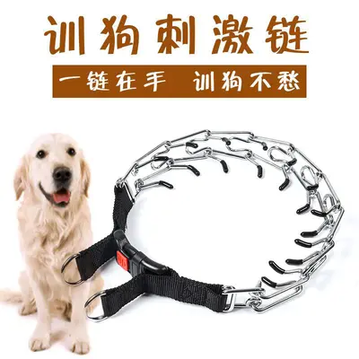 Detachable Metal Dog Training Chain Collar with Iron Buckle