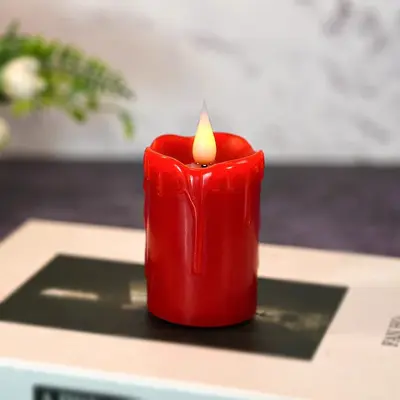 Battery-Powered Tear-Effect Candle Light for Spa and Meditation Decor - 13