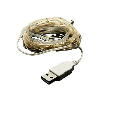USB bakır tel lamba LED bakır tel dize ışık 2 m 20 ışıklar yurt yatak odası internet ünlü renkli yıldız ışığı bakır tel dize ışık