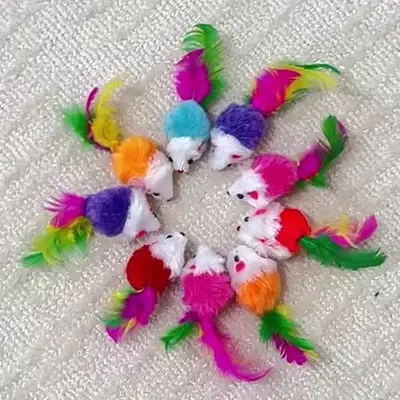 Plush Mouse Cat Toy Squeaky Artificial - 1