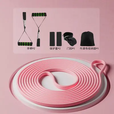 硅胶健身弹力带女士瑜伽阻力力量训练拉伸拉力带引体向上辅助家用 - 12