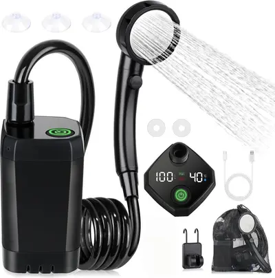 Portable Electric Outdoor Shower for Field Sites and Worksites - 9