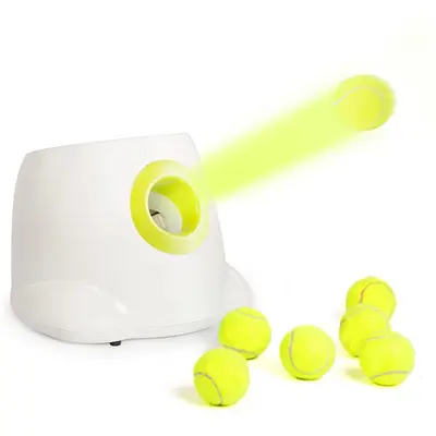 Automatic Pet Ball Launcher with Tennis Balls - 7