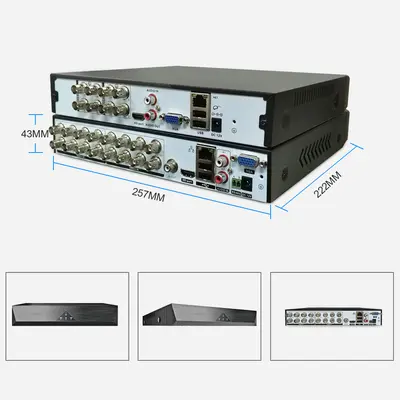 DVR/NVR Video Recorder, 4/8/16 Channel, Analog/AHD