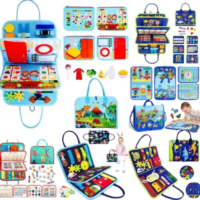 Filz Meşgul Panosu Montessori Erken Eğitim Oyuncağı