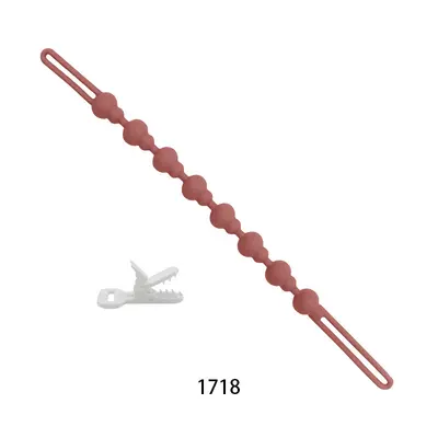 Baby Silicone Pacifier Clip Chain, Anti-Drop, with Teether Toy - 9