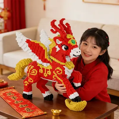 Snap-Together Connecting Building Blocks, Children's Educational Toy - 8