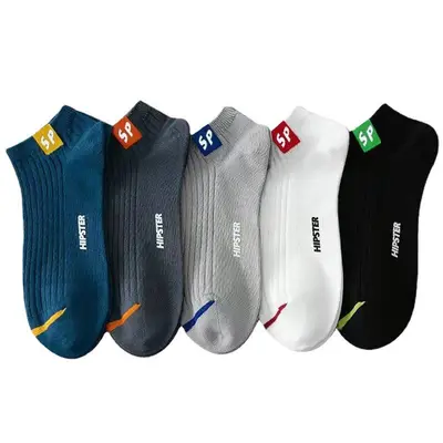 Men's and Women's Sports Socks, Spring Summer, Breathable, Short