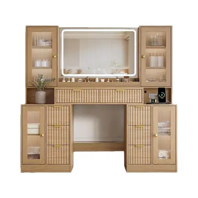 Nordic Style Vanity Table, Multifunctional, Bedroom