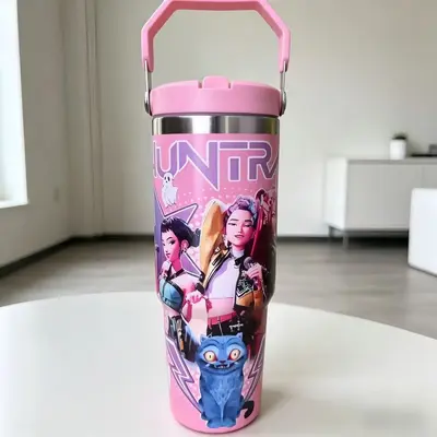 Tutacaklı Araba Bardağı 30 OZ, 304 Paslanmaz Çelik Termos - 9