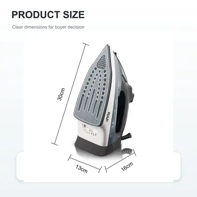 Buhar elektrikli ütü, 2400W, el tipi, kuru ve ıslak kullanım - 4