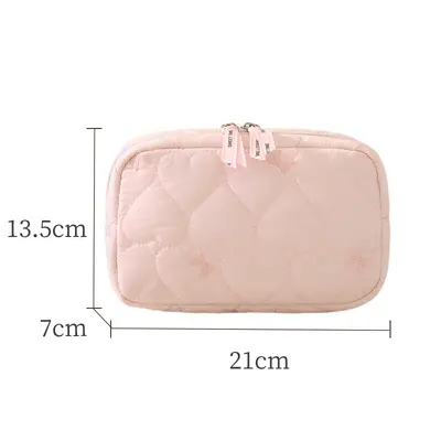 Portable makeup bag with butterfly bow design - 7