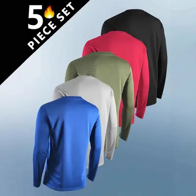 Herren-Langarm-Sonnenschutz-T-Shirt, schnelltrocknend, Rundhals, Frühling Herbst